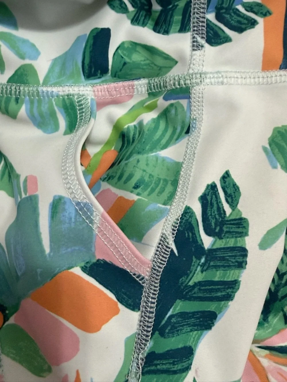 Old Navy Leggings with Pastel Leaf Print